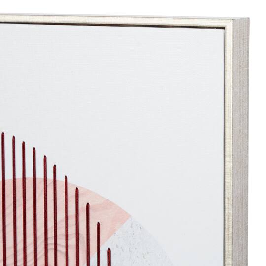 Set of 2 White Wood Contemporary Wall Art 20", 32"